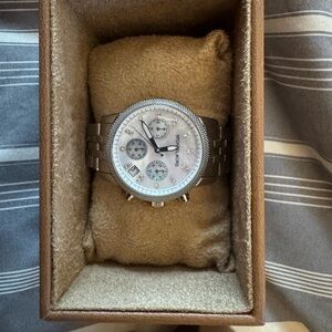 Michael Kors Silver Chronograph Watch